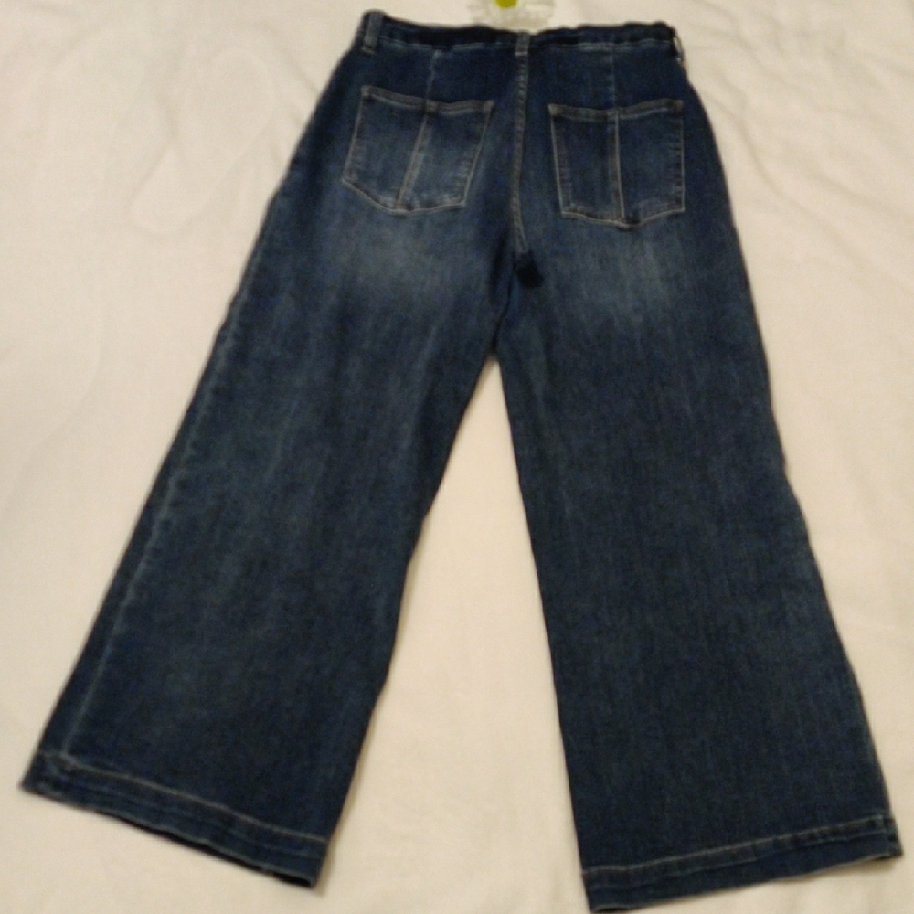 Kut from the Kloth Dark Wash Wide Leg Jeans - Picture 2 of 14